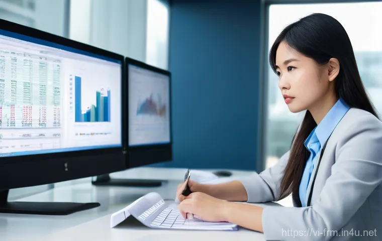 재무위험관리사의 업무 스트레스 관리 - **Prompt:** A young Vietnamese financial risk manager, dressed in a sharp business casual outfit (bl...